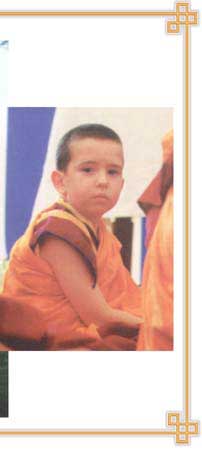 Lama Tenzin Osel Rinpoche as a child.